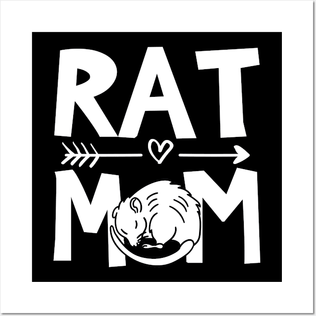 Rat Mom Wall Art by funkyteesfunny